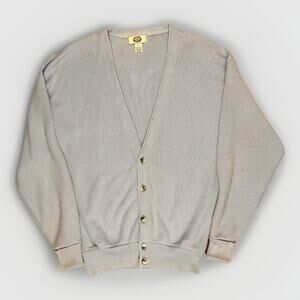 Harbour Club Cardigan Blue 100% Wool Cardigan Sweater Size L